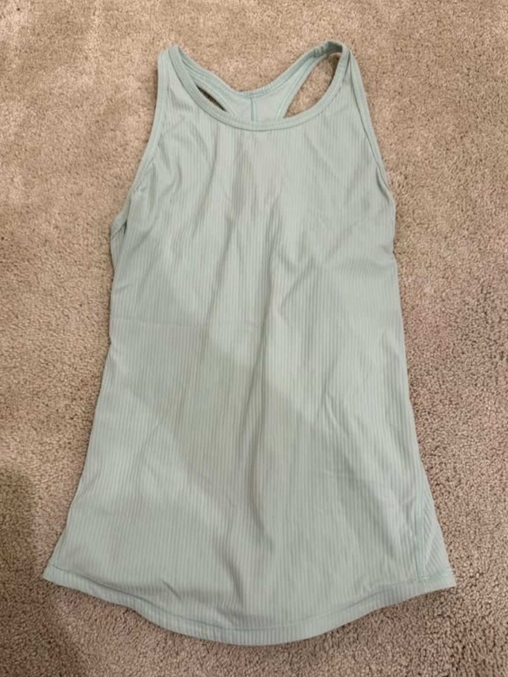 lululemon athletica Mint Ribbed Racerback Tank Top